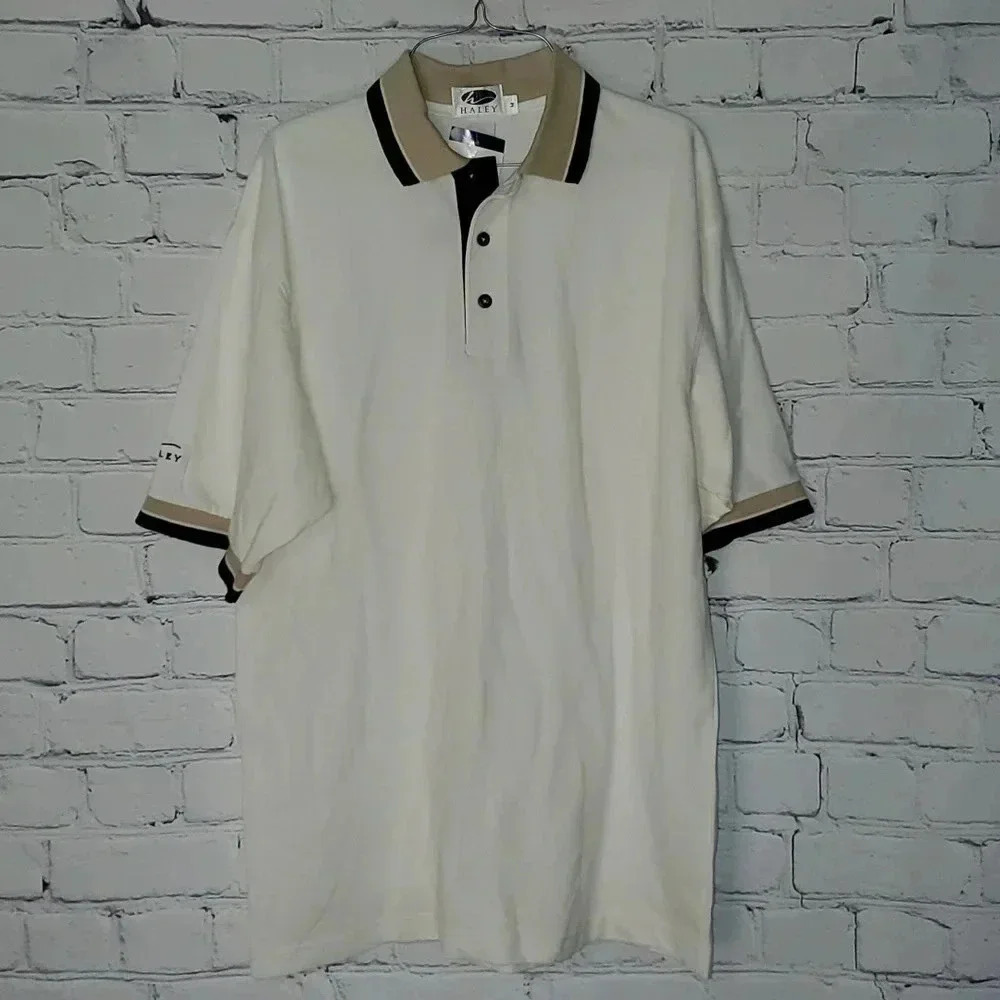Haley Golf Polo Short Sleeve Athletic Performance Collared Shirt NWT